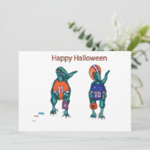 Carte heureux halloween (Debout devant)