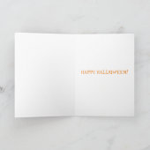Carte HEUREUX HALLOWEEN Citrouille Jack-O-Lanterns (Intérieur)