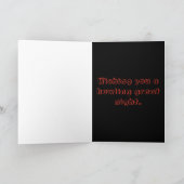 Carte Heureux Halloween Kitty Dans Rafters Photo (Intérieur)