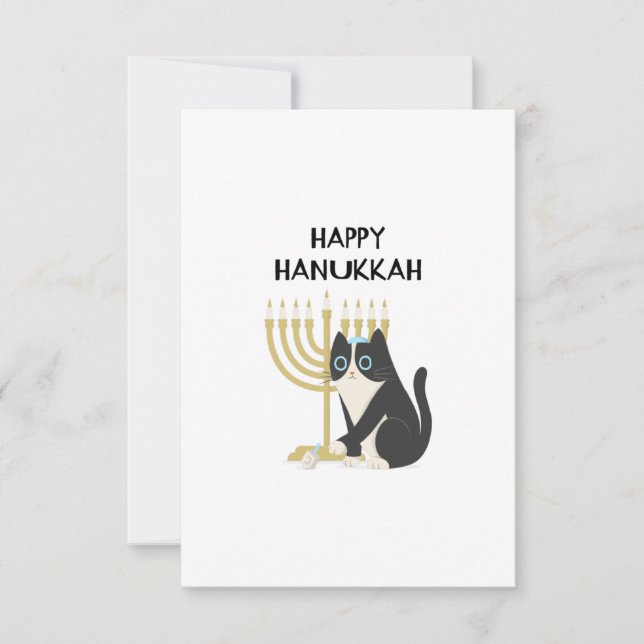 CARTE HEUREUX HANOUKKA (Devant)