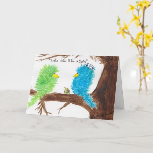 Carte Heureux Hanoukka ! (Fleur jaune)