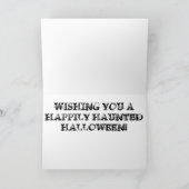 CARTE HEUREUX HANTÉE HALLOWEEN (Intérieur)