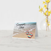 CARTE HEUREUX **HEURE D'ÉTÉ ANNIVERSAIRE** À VOUS (Fleur jaune)
