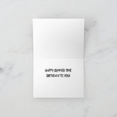 CARTE HEUREUX **HEURE D'ÉTÉ ANNIVERSAIRE** À VOUS (Intérieur)