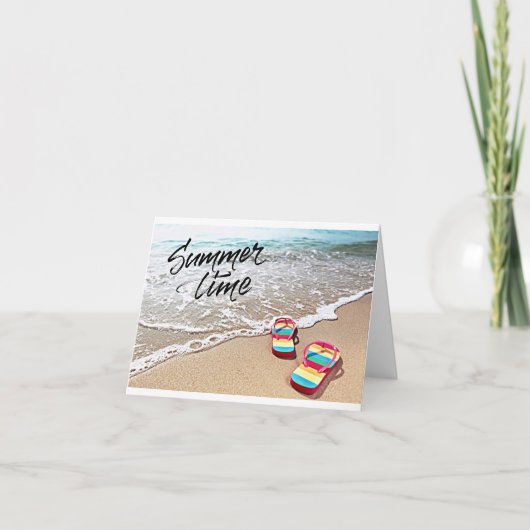 CARTE HEUREUX **HEURE D'ÉTÉ ANNIVERSAIRE** À VOUS (Devant)