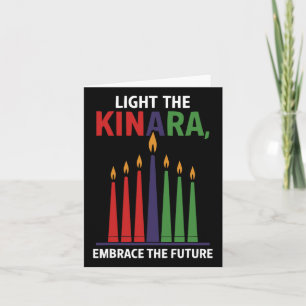 Carte Heureux Kwanzaa bougies Afrique Fête Afrique Améri