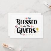 Carte Heureux les Givers, comme vous - Merci (Devant/Arrière en situation)