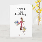 CARTE HEUREUX ***MARS*** ANNIVERSAIRE POUR **ELLE** CART (Fleur jaune)