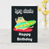 Carte heureux mec d'anniversaire (Fleur jaune)