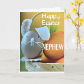 CARTE ***HEUREUX NEPHEW DE PÂQUES*** VOUS ÊTES UN BON OE (Fleur jaune)