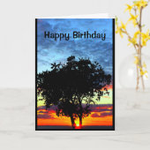 Carte Heureux nous appartenons au même arbre (Fleur jaune)