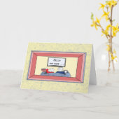 Carte Heureux nous avons rencontré - l'anniversaire (Fleur jaune)