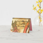 Carte Heureux partenaire de la fête des mères (Fleur jaune)