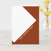 Carte heureux perdant d'anniversaire (Fleur jaune)