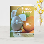 CARTE ***HEUREUX PÈRE DE PÂQUES**** VOUS ÊTES UN BON OEU (Fleur jaune)