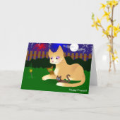 CARTE HEUREUX QUATRIÈME (Fleur jaune)