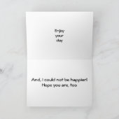 CARTE HEUREUX QUE CE SOIT "NOTRE" ANNIVERSAIRE (Intérieur)