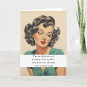 Carte Heureux que nous vieillissons ensemble (Devant)