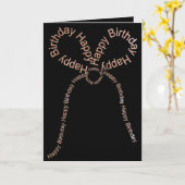 Carte Heureux salutation BIrthday Bow (Fleur jaune)