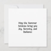 Carte heureux solstice d'été 2024 (Dos)