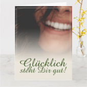 Carte Heureux te va bien ! (Fleur jaune)