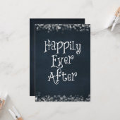 Carte Heureux toujours après Mariage ou Anniversaire vid (Devant/Arrière en situation)