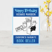 Carte Heureux Vendeur De Livre D'Anniversaire. Anniversa (Fleur jaune)