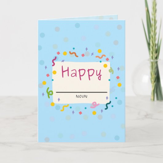 Carte Heureux (Vide) (Devant)