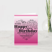 Carte Heureux voeux d'anniversaire (Devant)