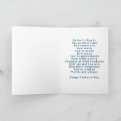 Carte Heureux voeux de Fête des pères (Intérieur)