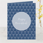 Carte Heureux voeux Hanoukka (Fleur jaune)