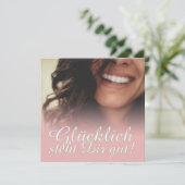 Carte Heureux vous va bien ! - Rosé (Debout devant)