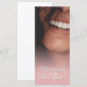 Carte Heureux vous va bien ! - Rosé (Devant / Derrière)