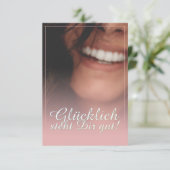 Carte Heureux vous va bien ! - Rosé (Debout devant)