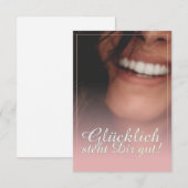 Carte Heureux vous va bien ! - Rosé (Devant / Derrière)