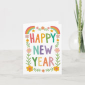 Carte HEUREUX Whimsical HEUREUX manuel de la nouvelle an (Devant)