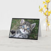 Carte "Hewwo" Kitty (Fleur jaune)