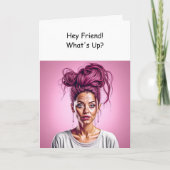 Carte Hey, Ami, Quoi de neuf ? (Devant)