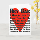 Carte Hey Bae (Fleur jaune)