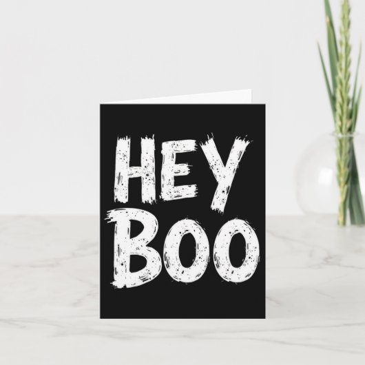 Carte Hey Boo Funny Halloween Fantôme (Devant)