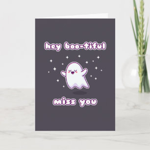Carte Hey Boo tiful Miss You Pun Card
