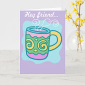 Carte "Hey Friend" (Fleur jaune)