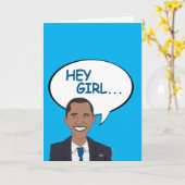 Carte Hey Girl, Joyeux anniversaire (Fleur jaune)