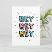 Carte Hey Hey (Debout devant)