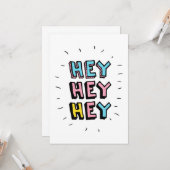 Carte Hey Hey (Devant/Arrière en situation)