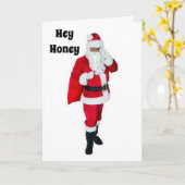 CARTE HEY HONEY VEUT ME RENCONTRER SOUS LE MISTLETOE ? (Fleur jaune)