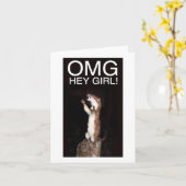 Carte Hey ma fille ! (Fleur jaune)