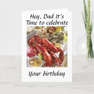 CARTE HEY PAD ICI UN SOUHAIT D'ANNIVERSAIRE D'UN LOBSTER