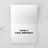 CARTE HEY ***SIS*** ONT UN ANNIVERSAIRE COOL DU CHIEN CO (Intérieur)