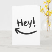 Carte Hey souriant (Fleur jaune)